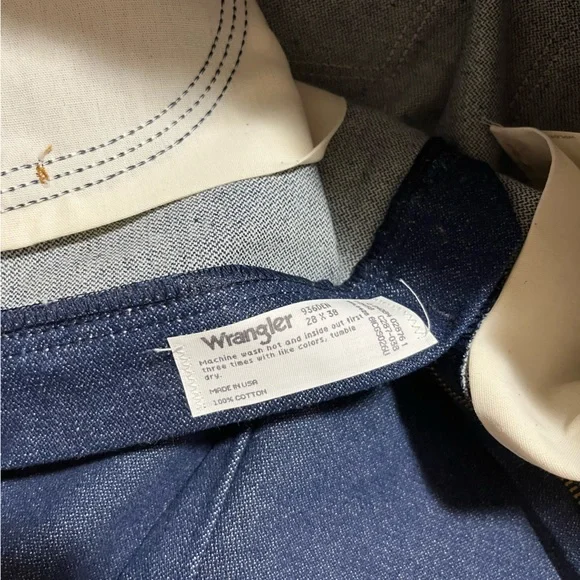 wrangler vintage 90s cowboy cut 936 slim fit denim jean - Picture 8 of 11